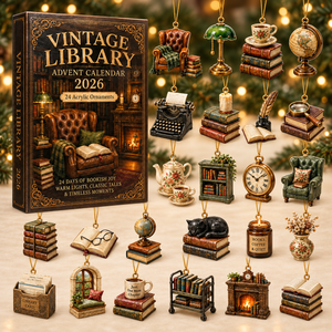Vintage Library Advent Calendar 2026 - 24-Day Festive Countdown, Acrylic Charms Blind Box - Gift For Reading Lovers 2e2b6508-7377-4c8a-a165-d81740e709fb-library-box-charms.png