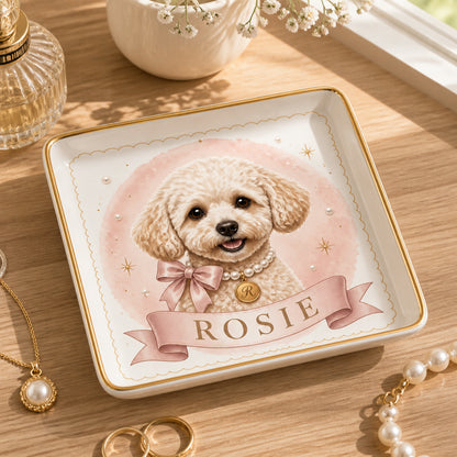 Custom Pet Portrait Jewelry Tray – Photo-to-Art with Name - Personalized Jewelry Plate 2e361aab-31c6-489c-95e5-ca69b0027612.jpg