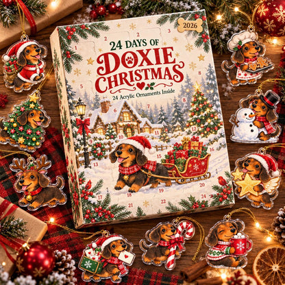 Dachshund Advent Calendar 2026, 24 Acrylic Christmas Ornaments, Doxie Countdown Box 2e3b4c84-0fed-4474-80cd-0388e2eb3a40-il_1588xN.8595664860_2f6w.jpg