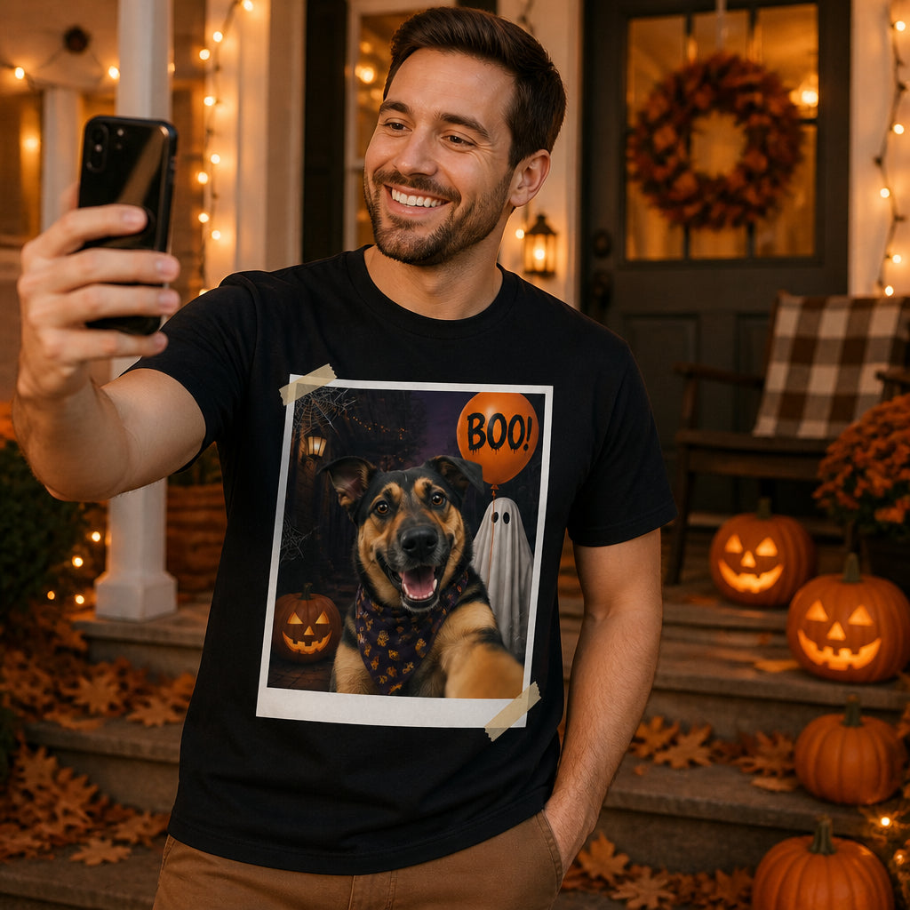 Halloween Pet Selfie BOO! Tee — Custom Dog Photo - Personalized T-shirt 2e4427b7-95a8-46b3-9576-b4f12d633e90.jpg