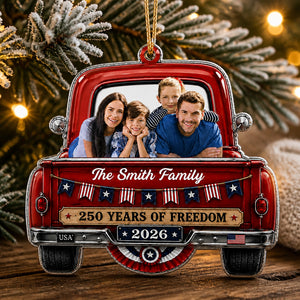 Patriotic Family Photo Ornament – 250 Years of Freedom (2026) - Personalized Shape Ornament 2e67a23a-977a-4dee-b095-20038f706ccd.jpg