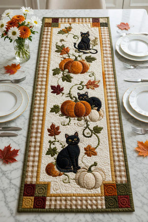 Black Cat Pumpkin Quilted Table Runner, Fall Harvest Table Decor, Autumn Patchwork Runner, Farmhouse Halloween Decor, Cat Lover Gift 2e6fee93-c319-4a36-95f0-c62bbcc4beb2-hjgy-3-.webp