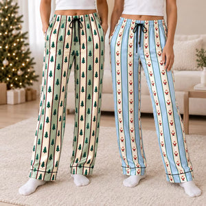 Family Matching Christmas Pajama Pants, Holiday Satin PJs, Santa Reindeer Snowman Xmas Lounge Pants, Christmas Eve Family Photo Pajamas 2e8de1a9-4344-4edb-a797-6056b926c119--dh-2-.jpg