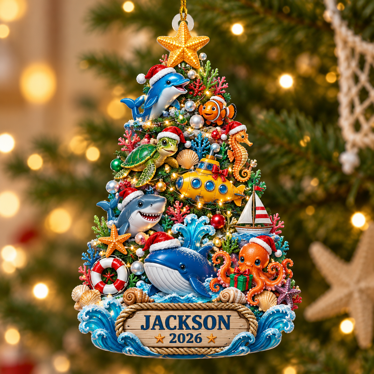 Personalized 3D Ocean Adventure Christmas Tree Ornament 2026 – Dolphin, Shark, Whale & Sea Animals, Custom Name Gift for Kids 2e99a1f7-d994-4a3c-8861-2a7a19849d5a-c17e91cc-92f5-4923-8f51-436d0b6d7f24.png