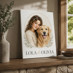 Custom Gouache Owner & Pet Portrait Canvas - Personalized Canvas 2eaa5c9b-fd4e-4f2e-bdfa-165af8aed7fa.jpg