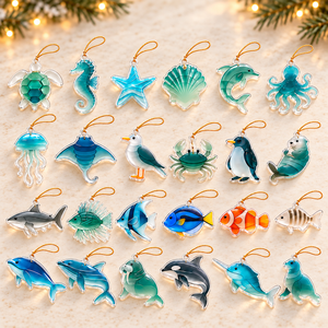 2026 Ocean Animal Advent Calendar – 24 Sea Glass Style Acrylic Christmas Ornaments, Coastal Holiday Countdown Gift for Ocean Lovers 2ebf6726-02f0-4017-9a6e-69fc1e310fdc-24-Sea-Animal-Charms-Flat-Lay.png
