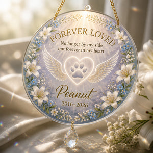 Forever Loved Pet Memorial Canvas – Name & Years - Personalized 1 Layered Suncatcher with Charm 2ec33413-e60a-4ff3-898c-93a174250245.jpg