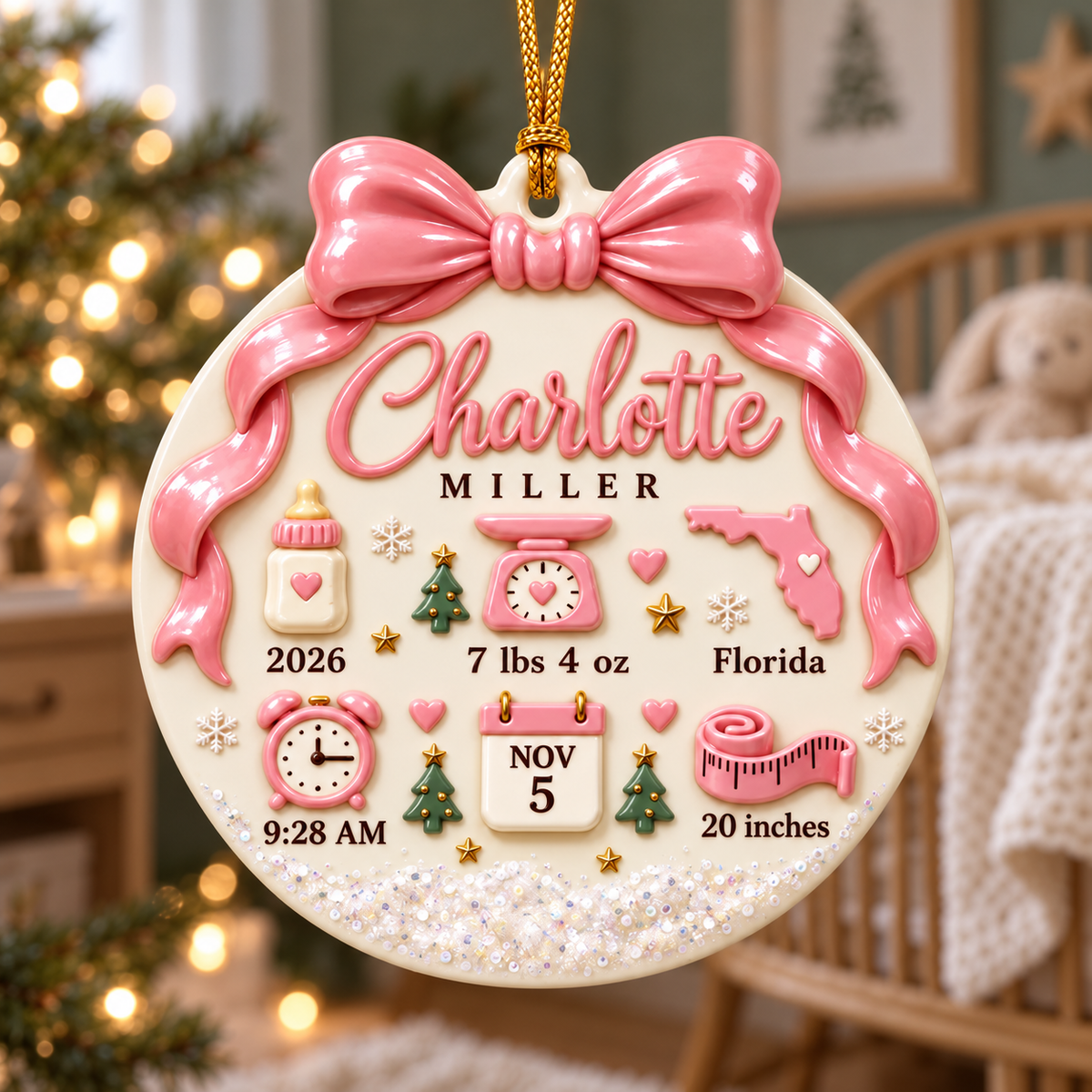 Personalized Baby Birth Stats Christmas Ornament, 3D Relief Acrylic Ornament, Custom Newborn Girl Keepsake, First Christmas Baby Gift 2ec939f1-e23c-4b2e-aa0d-1f31d2784e0a-31de072a-1f87-4c61-b86c-4e9d66f5c004.png