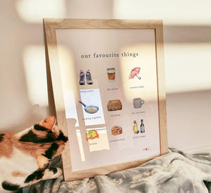 Personalised Our Favourite Things Print, Engagement present, Anniversary Print, Couples Gift, Valentines Present, Paper Anniversary 2ed6051e-7e86-4b4a-83b5-e14494ce1e02-dfggfghfh-2-.jpg