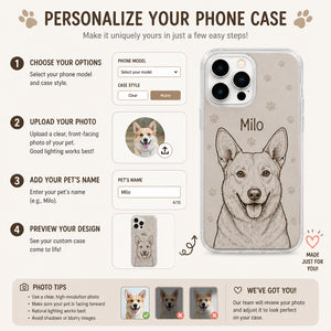Custom Pet Portrait Phone Case — Sketch + Name - Personalized Phonecase 2ed6de88-18e0-4b96-9af1-178895e45d69.jpg
