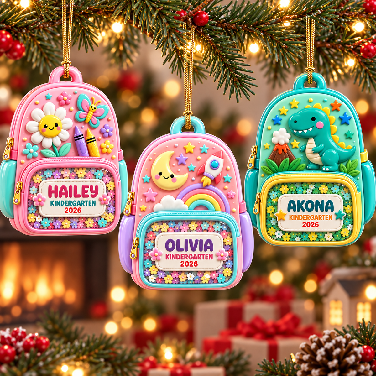 Personalized Backpack 3D Relief Ornament 2026, Kindergarten Ornament, First Day of School Gift, Class Of 2026, 3d Relief Ornament Christmas Keepsake for Kids 2f015bc7-9d49-4e62-ac9e-13993f579a39-99ea0c2a-2754-4300-a404-bc3c61654347.png