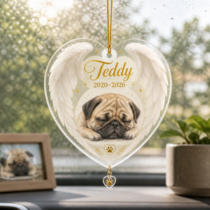 Angel Wings Pet Memorial Portrait Ornament - Personalized 1 Layered Suncatcher with Charm 2f043499-065c-473a-9b92-bb1689a9746d.jpg