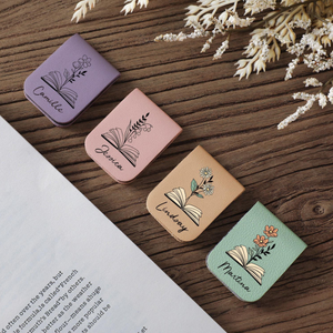 Personalized Birth Flower Magnetic Bookmark, Custom Name Leather Bookmark, Birthday Gift For Book Lover 2f0dcd83-7bbd-4b0a-9494-22ca066e951b-12.png
