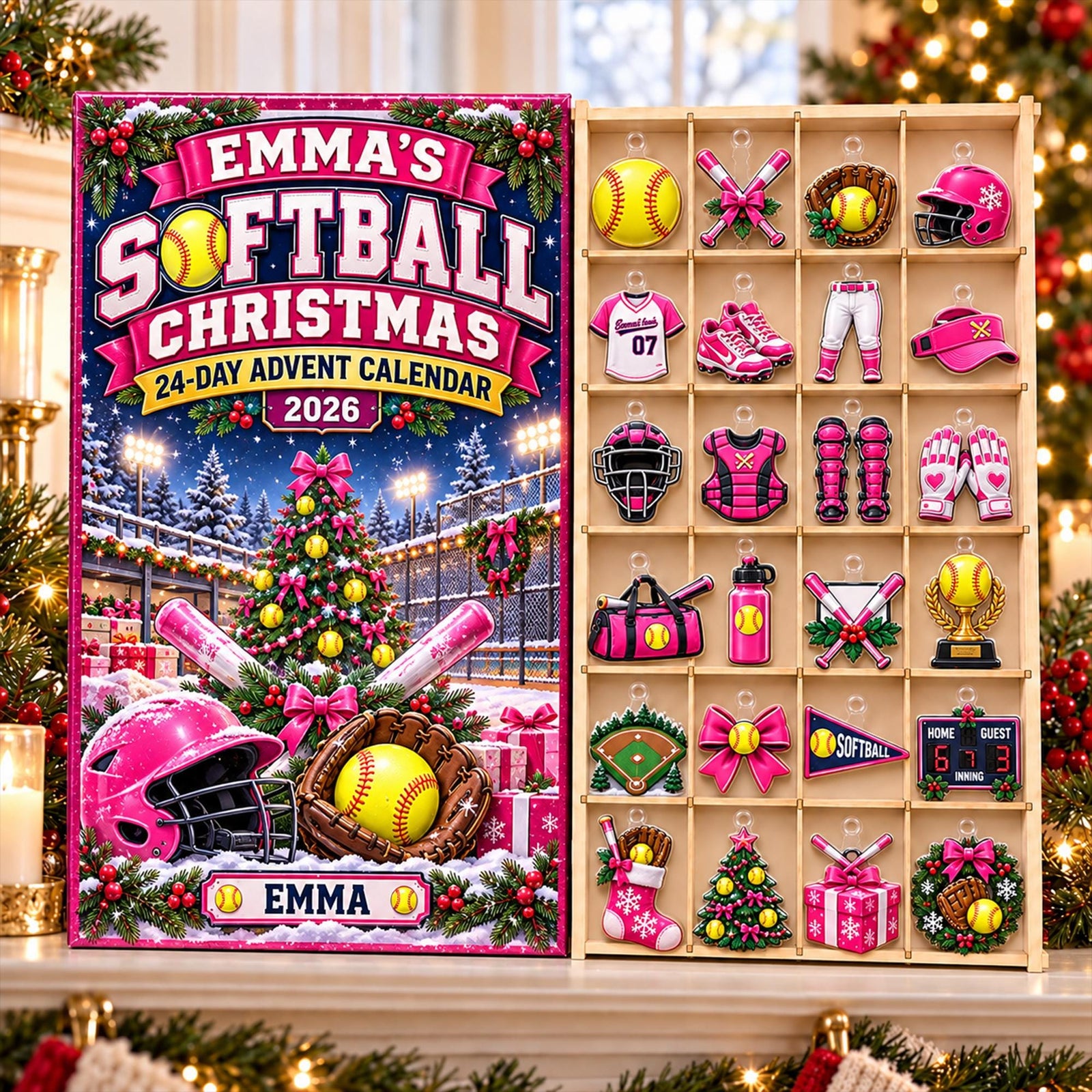 Personalized Softball Advent Calendar 2026, Custom Softball Christmas Countdown, 24 Day Acrylic Ornament Blind Box, Softball Player Gift 2f2907e9-d7f3-4c0b-a267-549afc0feaa2-il_fullxfull.8650971155_auz2.jpg