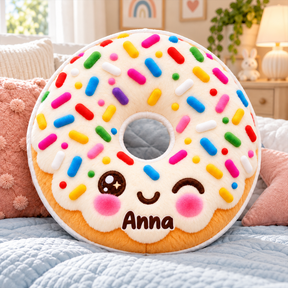Cute Donut Custom Shaped Pillow - Personalized Gifts for Him/Her 2f2fa047-966b-484a-8c7d-cfa3d6254b70-2-8-.png
