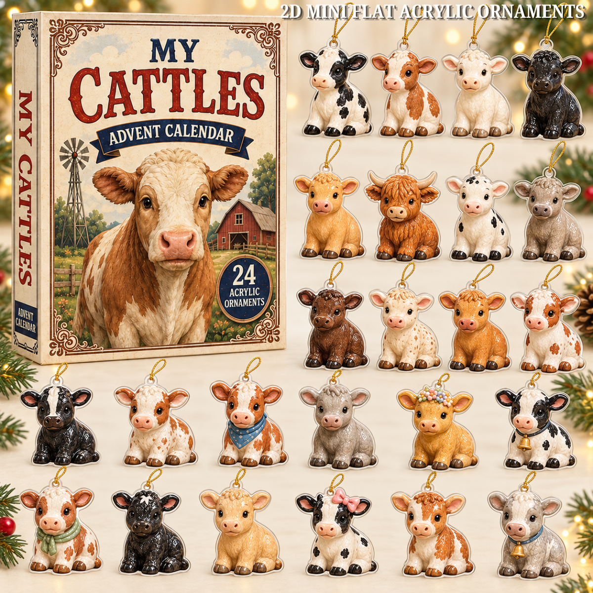 Happy Cow Advent Calendar 2026 - 24-Day Festive Countdown, Acrylic Charms Blind Box - Gift For Farmer 2f35c266-a089-42dc-8c9f-7f2c7be2ecc0-cattle-text.png