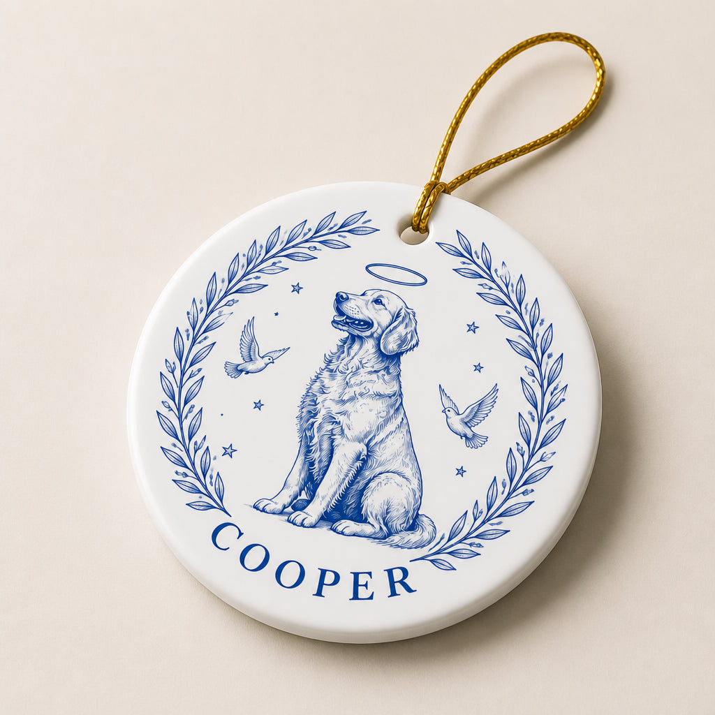 Blue Porcelain Pet Memorial Ornament – Name Personalized - Personalized Ornament 2f4251ca-d559-458d-bf29-2d2cda204e7a.jpg