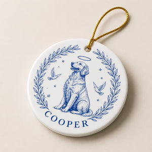 Blue Porcelain Pet Memorial Ornament – Name Personalized - Personalized Ornament 2f4251ca-d559-458d-bf29-2d2cda204e7a.jpg
