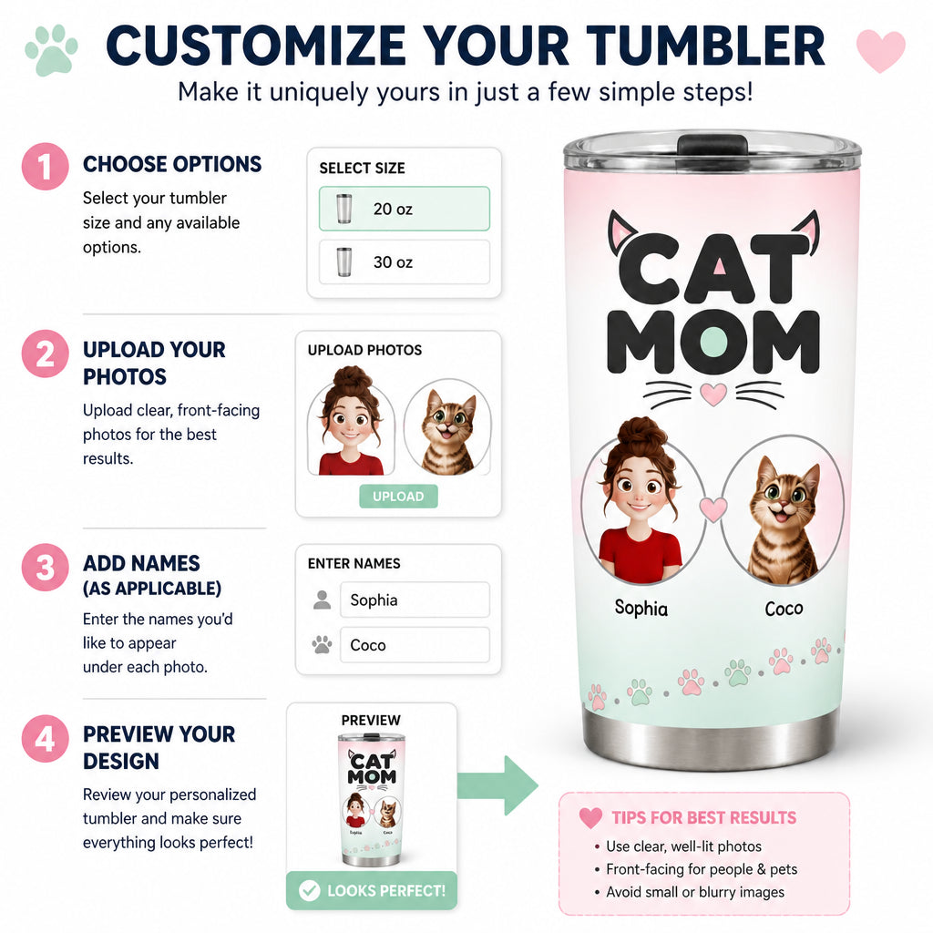 Cat Mom Personalized Photo Portrait Tumbler - Personalized Tumbler 2f4dffc2-5024-4192-8caa-d7d2469e282a.jpg