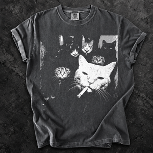 Funny Gangster Cat Graphic Tee, Vintage Meme Cat Shirt, Edgy Cat Lover Gift, Funny Cat Mom & Cat Dad T-Shirt 2f5c460e-f5da-40d9-b3c0-9df236b20196-h3.png