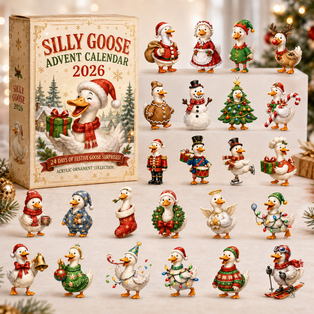 Silly Goose Christmas Advent Calendar 2026 - 24-Day Festive Countdown, Acrylic Charms Blind Box - Gift For Family & Friends 2f7db5ff-639c-49f4-8877-66e5ec0892f0-goose.png