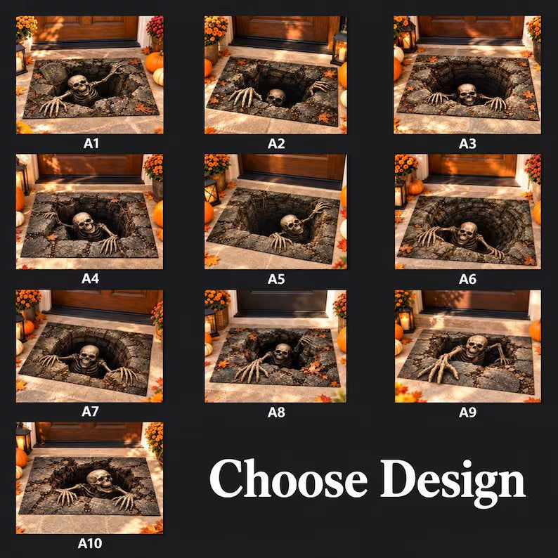 Creepy Skeleton Round Pit Halloween Doormat, 3D Optical Illusion Brick Well Rug, Scary Skeleton Floor Mat, Haunted House Outdoor Porch Decor 2f8746a1-5962-4c64-ae45-732731b4a916-drtfghdenjf.jpg