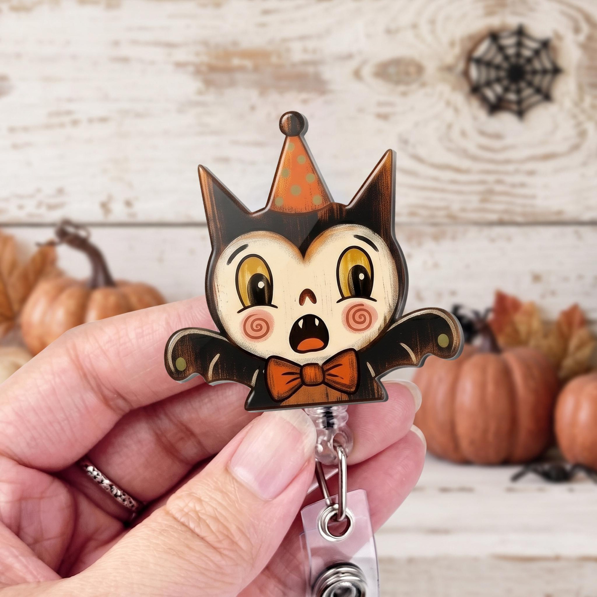 Halloween Badge Reel, Nurse Badge Reel Cat, Ghost, Bat, Pumpkin, Owl, Skeleton, Nurse and Teacher Accessory, Teacher Gift, Nursing Gift 2fbd7f96-79f0-43c2-a35b-4f8815051fe4-2.png