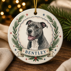 Custom Pet Portrait Name Ornament – Holiday Cameo - Personalized Aluminum Ornament 2fe33bc7-d39f-4944-a87d-76a7a7294580.png