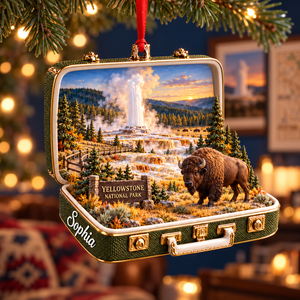 Personalized Yellowstone National Park 3D Suitcase Ornament – Christmas Gift for Nature Lovers & Custom Travel Keepsake 2fe9da2f-5687-4618-8f6b-87cbf404a721-Yellowstone-Keepsake-Ornament-on-a-Fir-Branch-2.png