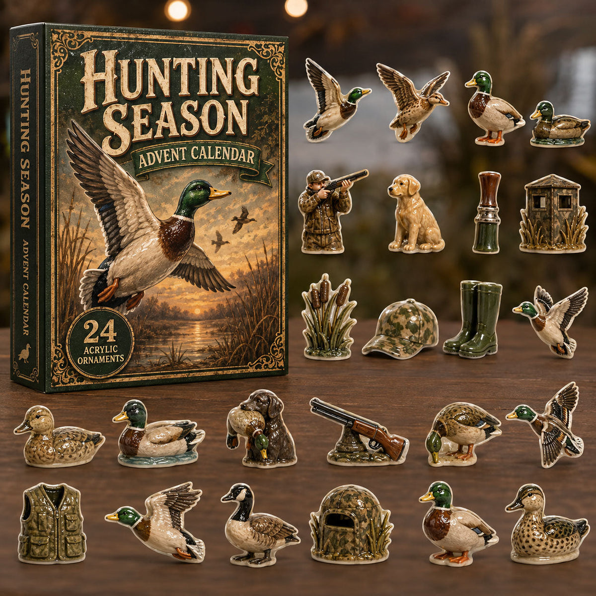 Duck Hunting Season Advent Calendar 2026 - 24-Day Festive Countdown, Acrylic Charms Blind Box - Gift For Hunting Lovers 2febd008-e7ba-47d8-b529-3c1d409fddbb-hunting-season.jpg