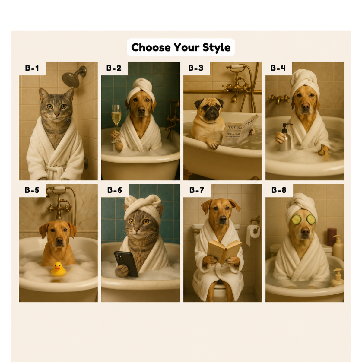 Custom Pet Portrait – Funny Bathroom Pet Art from Photo, Personalized Dog & Cat Gift On Poster, Canvas 2fecb49e-ea48-41fe-987b-e4dca4cc70bc-1.png