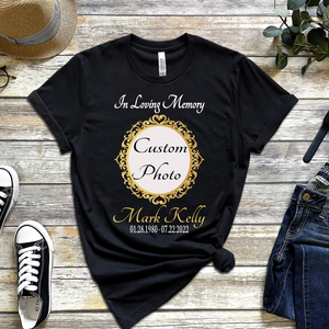 Custom In Loving Memory Funeral - Personalized 2 Side Printed Shirt - Memorial Gift