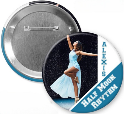 Custom Sport Photo Button, Personalized Sport Photo Pin, Football, Softball, Baseball, Soccer, Hockey, Senior 2025