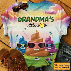 Grandma's Little Things - Personalized 3D Shirt - Funny Gift For Grandma