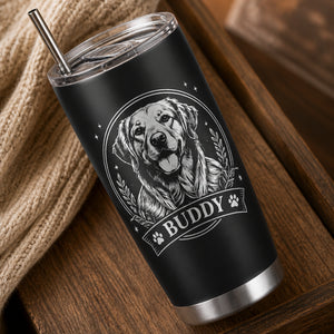 Engraved Pet Portrait Name Tumbler - Personalized Tumbler 300478f6-9080-4691-a204-9225893a8809.jpg