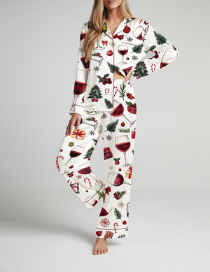 Wine Glass Christmas Pajama Set: Women's Satin Holiday Sleepwear 3006ae22-96b7-488f-8eca-9d0de2a6cc41-il_1588xN.7240934016_cd9z.jpg