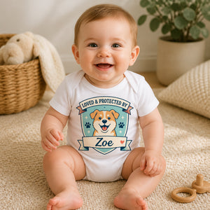 Loved & Protected By — Pet Name Baby Onesie - Personalized Baby Onesie With Color 301fbb4d-abf1-4083-8319-3f6da6c4e6ba.jpg