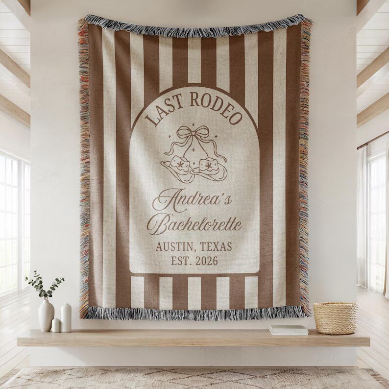 Custom Camp Bachelorette Woven Blanket, Glamping Weekend Decor, Bach Party Gift 301ff7d3-a479-4b0e-a6f1-f9d270563092-DSGF-FG-2-.jpg