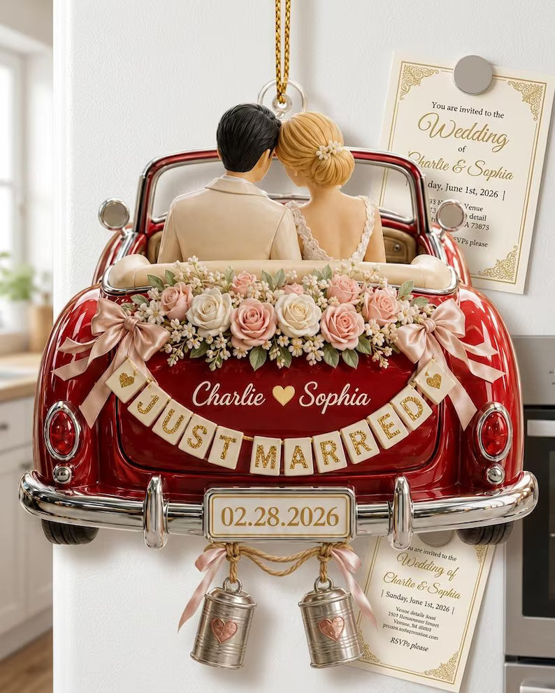 Personalized Just Married Wedding Car 3D Ornament, Acrylic Bride Groom Keepsake, Custom Date Newlywed Gift 302532be-6853-4c11-ba6c-6ac4989262b3-bvhtyut-7-.jpg