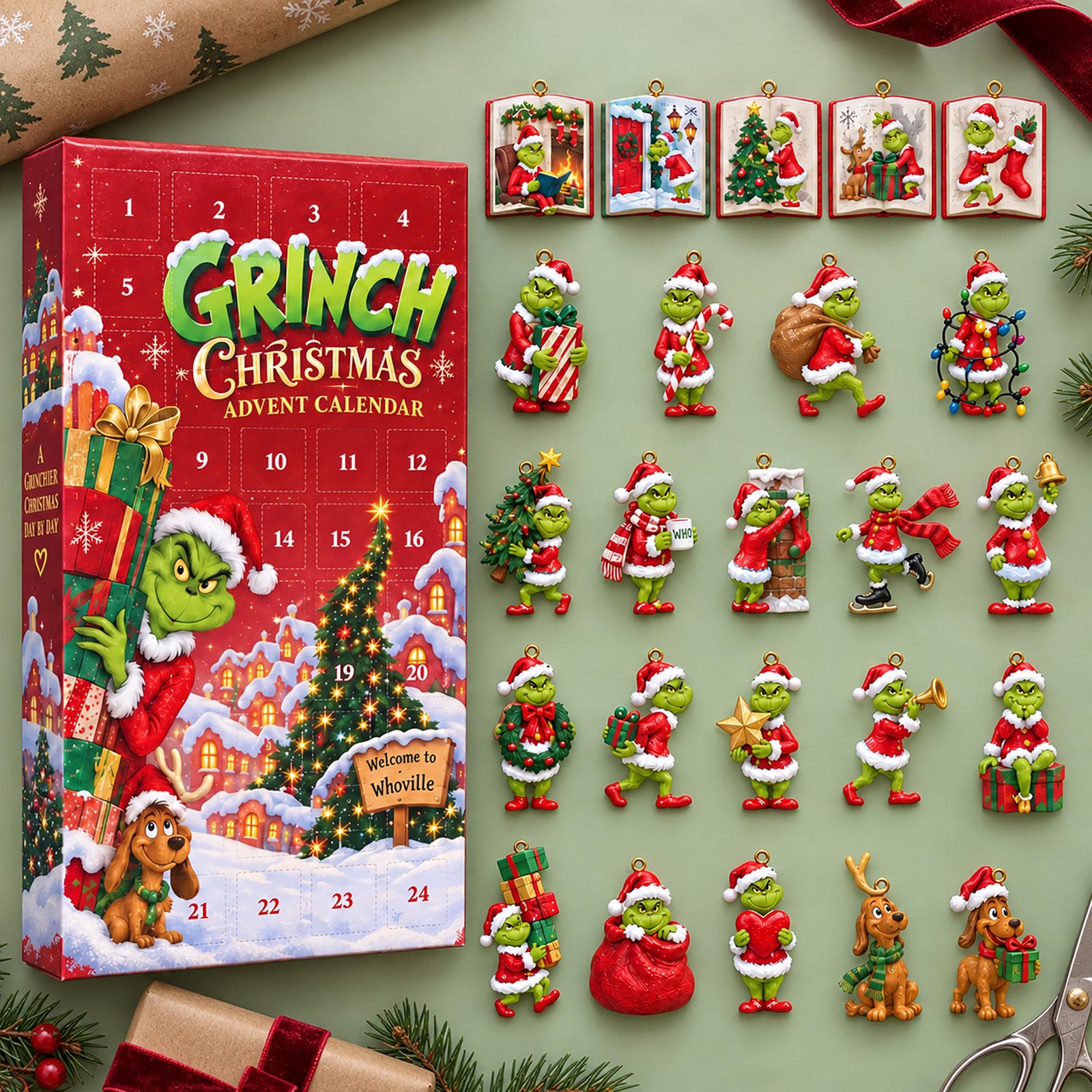 Grinch Christmas Advent Calendar 2026, 24 Acrylic Ornament Charms, Holiday Countdown Gift 30555d3a-e900-4873-830b-61cb4d5ac350-il_fullxfull.8492102210_d6dh.jpg