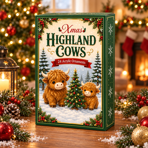 Highland Cow Christmas Advent Calendar: 24 Acrylic or Wood Ornaments 306a542b-e086-4188-896e-0b7c891e7e92-3.png