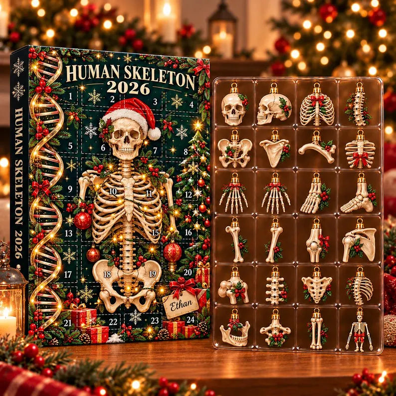 Human Skeleton Advent Calendar 2026, Anatomy Christmas Countdown Box, 24 Bone Ornaments, Medical Science Holiday Decor, Student Gift 2026 3074b6e0-02ac-4d3c-823b-71245ffba55e-il_794xN.8648449660_onty.webp