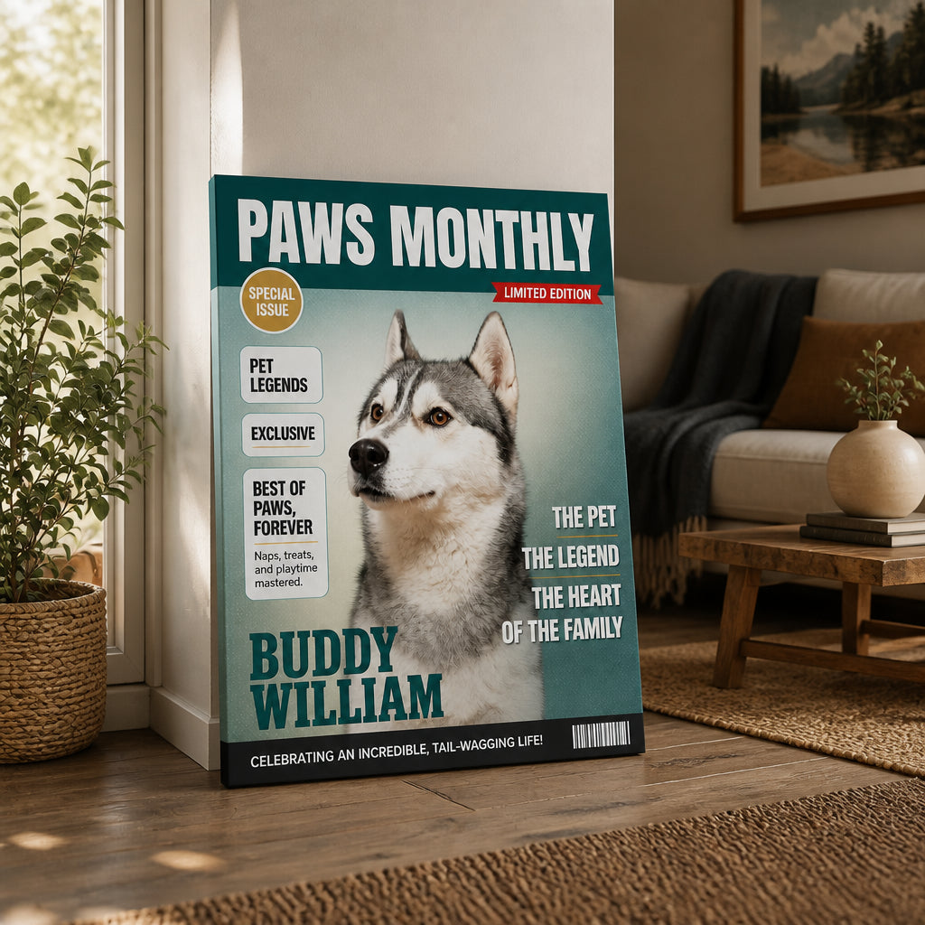 Custom Pet Magazine Cover Canvas – Paws Monthly Edition - Personalized Canvas 307ad0d7-6fa1-49d7-88b6-6a7e8f61e34c.jpg
