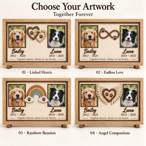 Personalized Memorial Photo Frame for Two Dogs, Custom Wooden Pet Picture Frame, Angel Wings Heart Keepsake, Pet Loss Sympathy Gift 3099bd38-c4f5-4c2c-af38-597664d6b1e9-1f78b7d3-c26c-41dc-93bc-2afd8c99ec32.png