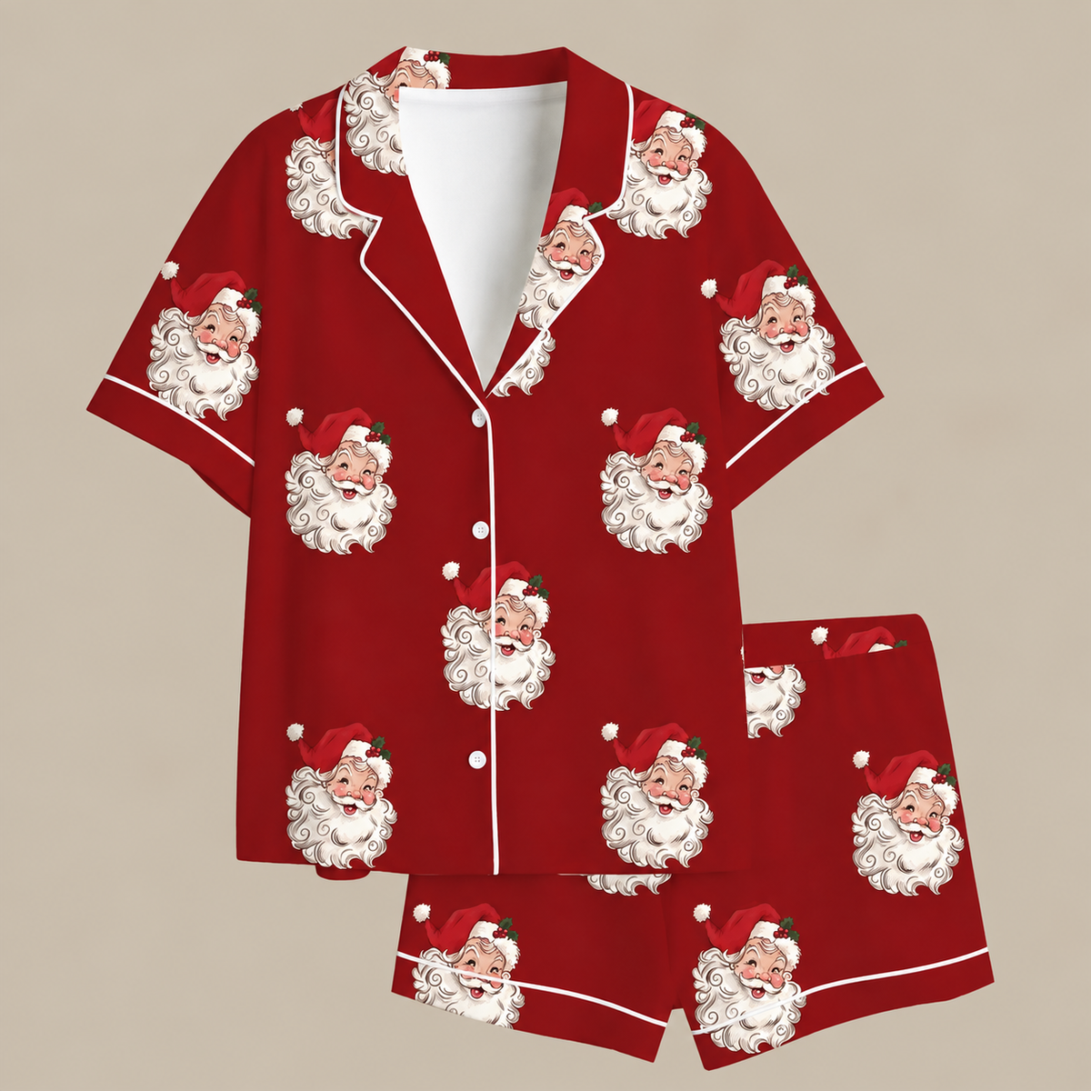 Vintage Santa Christmas Pajamas Matching Family Pajama Set Red Holiday Sleepwear Retro Santa Claus Matching Pjs Christmas Eve Loungewear 30a655b3-8886-4377-9217-f3ee6af537a2-dfdgf-3-.png