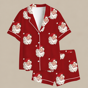Vintage Santa Christmas Pajamas Matching Family Pajama Set Red Holiday Sleepwear Retro Santa Claus Matching Pjs Christmas Eve Loungewear 30a655b3-8886-4377-9217-f3ee6af537a2-dfdgf-3-.png