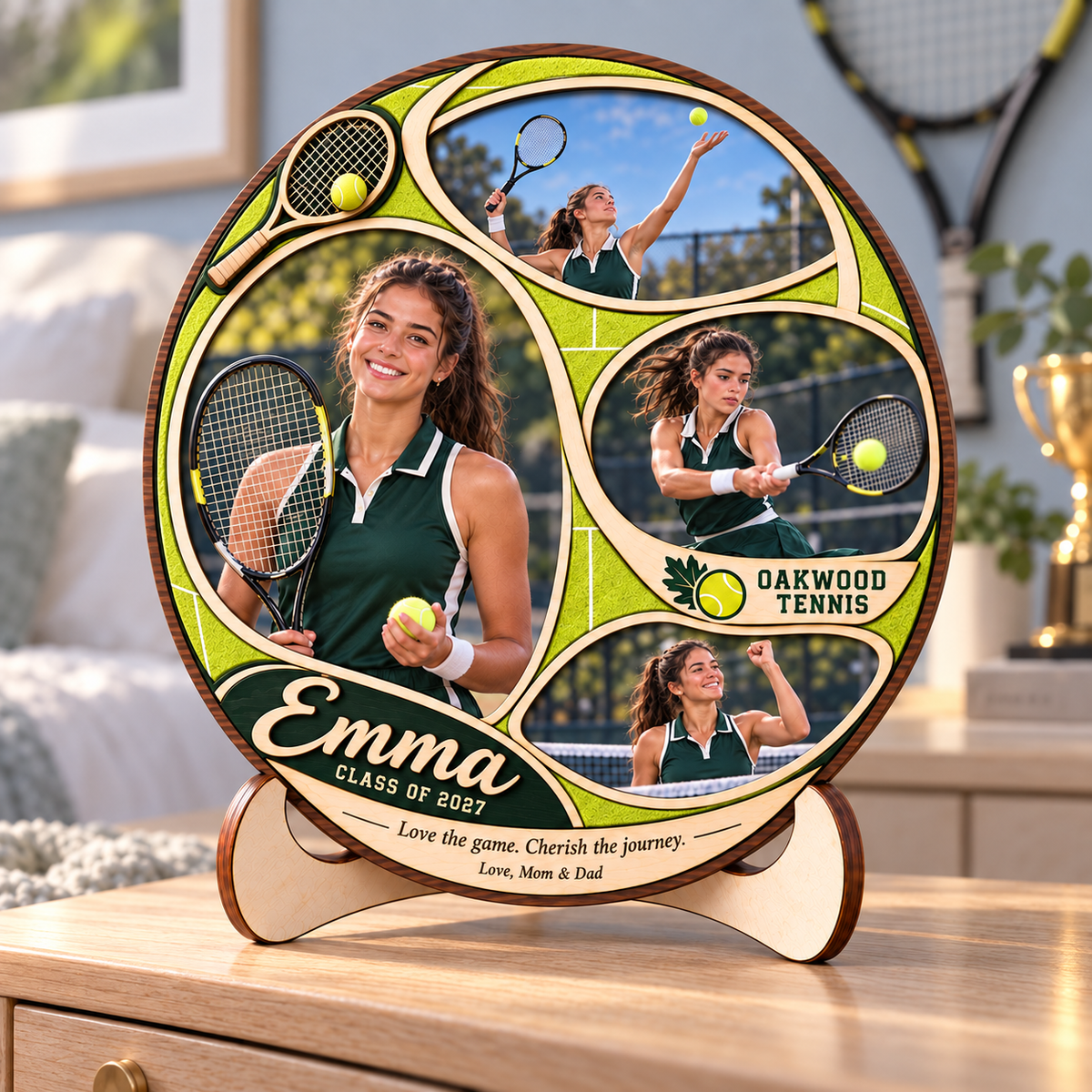 Personalized Tennis Photo Collage Plaque with Stand – Christmas Gift for Tennis Players, Senior Night & Graduation Keepsake 30a9f699-f152-4758-9490-68406658c96b-Personalized-Tennis-Keepsake-Plaque-4.png