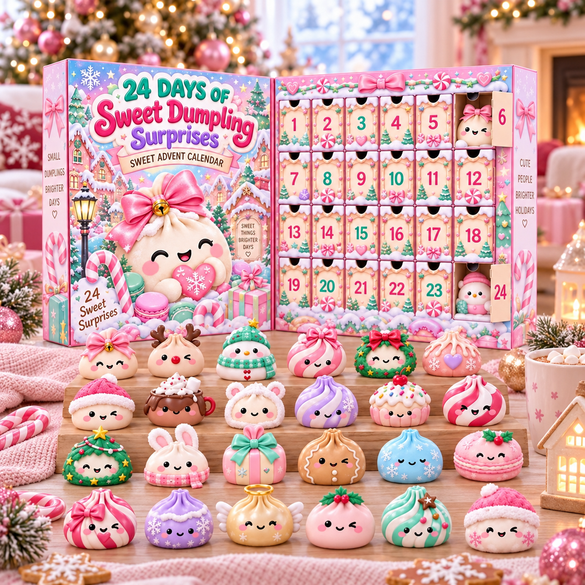 Pink Dumpling Advent Calendar 2026, 24 Days Squishy Christmas Countdown, Kawaii Surprise Toys, Cute Pink Holiday Gift for Girls 30c0e99e-faf4-4f68-8540-fbb642120f7b-5b5070bc-ba31-42ba-8581-d8f10d4314e0.png