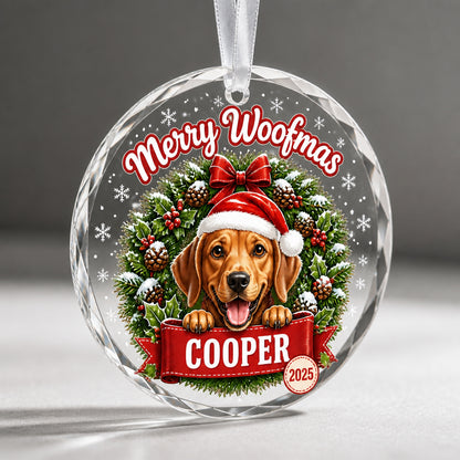 Merry Woofmas Dog Ornament – Custom Quote, Pet Name & Year - Personalized Crystal Ornament 30c0fe19-e5f4-4dac-a0f9-209daa161136.jpg