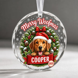 Merry Woofmas Dog Ornament – Custom Quote, Pet Name & Year - Personalized Crystal Ornament 30c0fe19-e5f4-4dac-a0f9-209daa161136.jpg